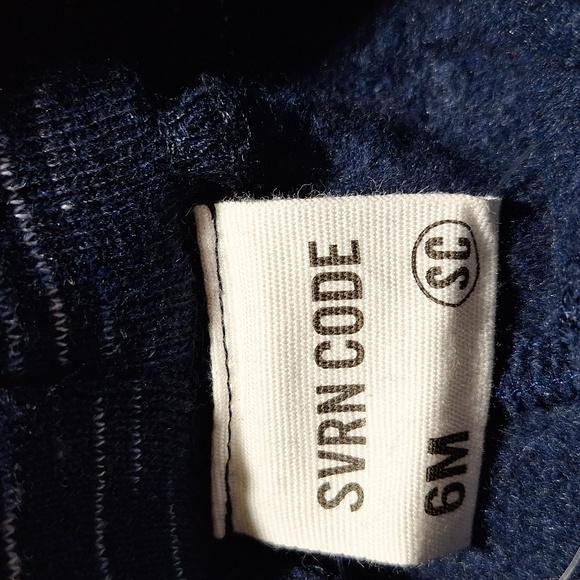 SVRN Navy Tie Joggers with Pockets 6 Months - Picture 7 of 12